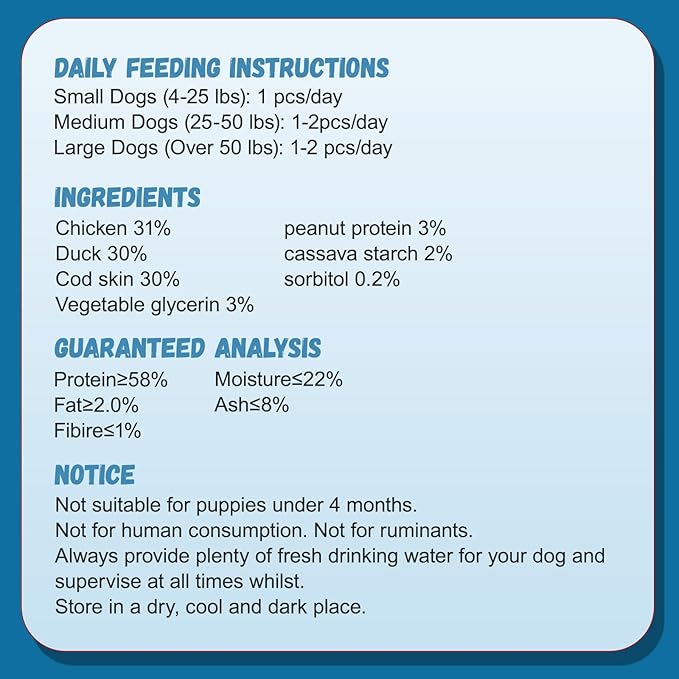 Dog Treats Chicken Duck Wrapped Cod Skin Sticks, Rawhide-Free, Grain-Free Dog Chewy Treats for Healthy Teeth and Coat,Training Treats for Small Medium Large Dogs, 9-10 Counts-PawvioPets