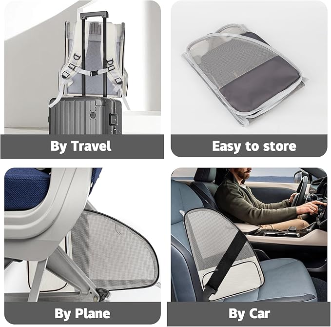 Cat Backpack Carrier,Pet Carrier Airline Approved for Small Dog Cat Puppy Kitten Bunny,Ventilated Mesh Design Animal Backpack for Hiking Camping Travel Bag (Creamy White)-PawvioPets