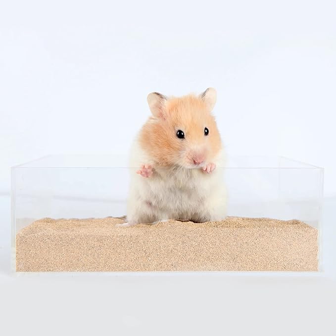 DR.DUDU Hamster Bath Sand, 6.6lb Dust Free Desert Sand or Potty Litter Sand for Hamster Chinchillas Gerbil Syrian Mice Small Animals (Beige)-PawvioPets