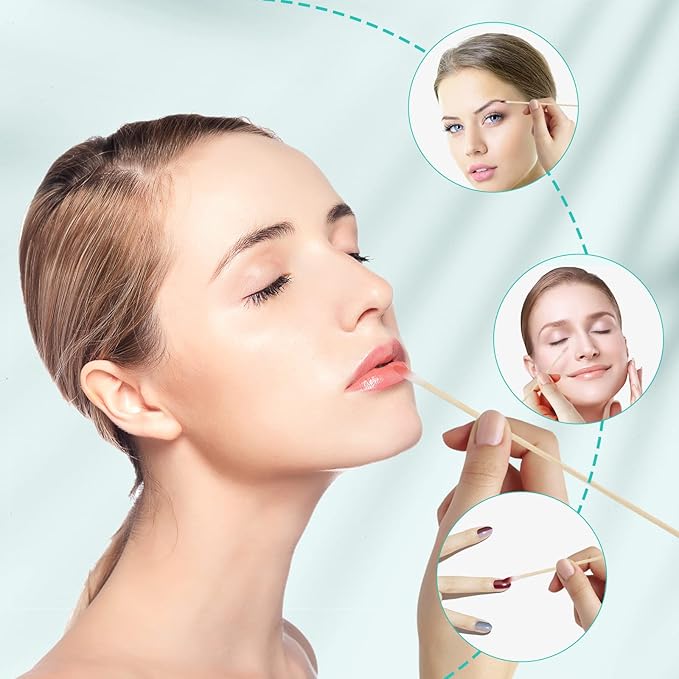 Extra Long Cotton Swabs, 400 Counts, 6-Inch | Lint-Free Tips for Gentle Cleaning of Small Dogs, Guns, Electronics, Makeup, and Crafts | Durable Wooden Sticks with Convenient Storage Box-PawvioPets