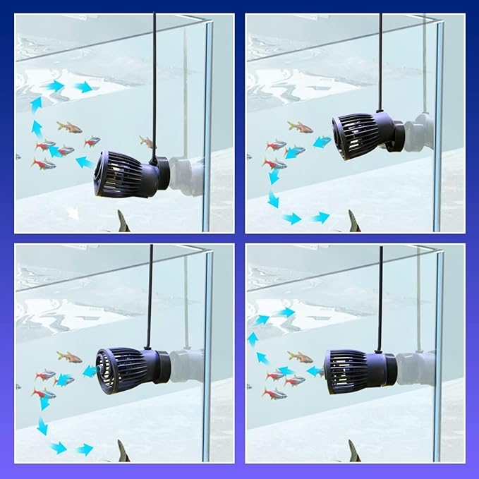 CONQUERALL 28W DC 24V Wave Maker 660-4700GPH Marine Aquarium Reef Powerhead 10-Speed Flow Controllable Multi Wave More Energy Saving Suit for Tropical Fish and Reef Tank-PawvioPets