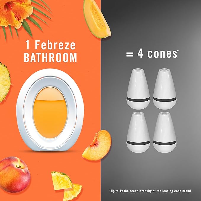 Febreze Small Spaces Air Freshener, Odor-Fighting, Plug In Alternative, Air Fresheners for Home and Bathroom and Kitchen, Closet Air Fresheners, Hawaiian Aloha Scent, 2 Count-PawvioPets