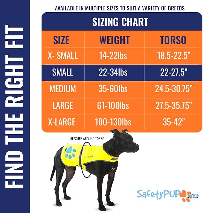 Dog Reflective Vest – Hi-Vis Fluorescent Visibility That Helps to Safeguard Your Pet On/Off Leash in Urban & Rural Areas (Yellow, Small)-PawvioPets