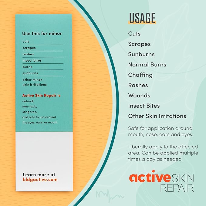 Active Skin Repair First Aid Healing Skin Spray - Natural & Non-Toxic with Hypochlorus Acid for Minor Cuts, Wounds, Scrapes, Rashes, Sunburns, & More, 3 oz-PawvioPets