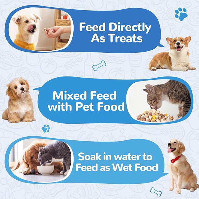 Freeze Dried Minnows Cat Treats – 100% Natural, Single-Ingredient Pet Snacks – Rich in Omega-3, Grain-Free – Healthy Training Rewards & Meal Toppers for Dogs & Cats, 2.8 oz-PawvioPets