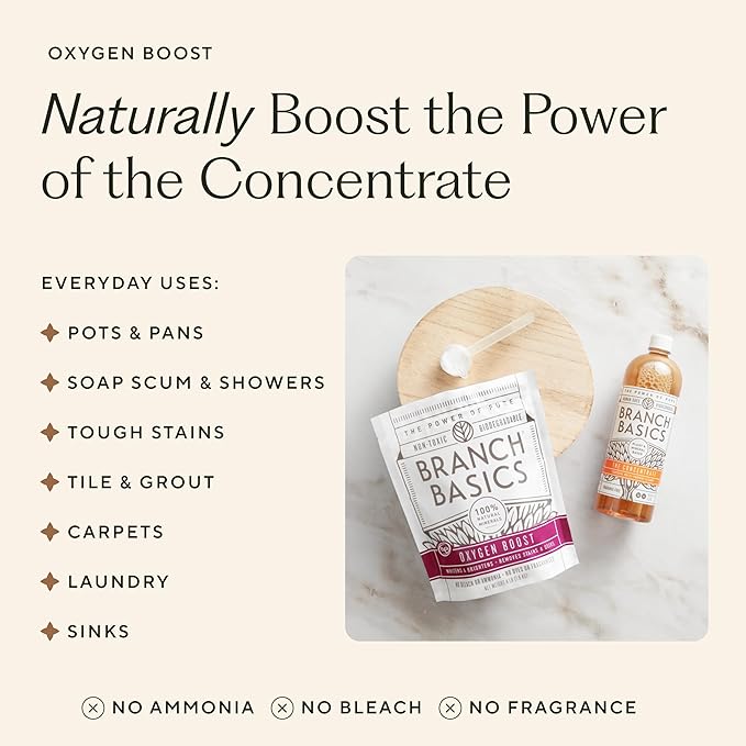 Branch Basics Premium Starter Kit: All Purpose, Glass, and Bathroom Cleaner plus our Foaming Wash, and Laundry Bottle (3 Plastic Spray Bottles + Concentrate) Fragrance-Free-PawvioPets