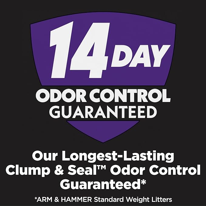 ARM & HAMMER Clump & Seal Slide Platinum Multi-Cat Clumping Litter, Easy Clean, Superior Odor Control, 27.5 Lbs-PawvioPets