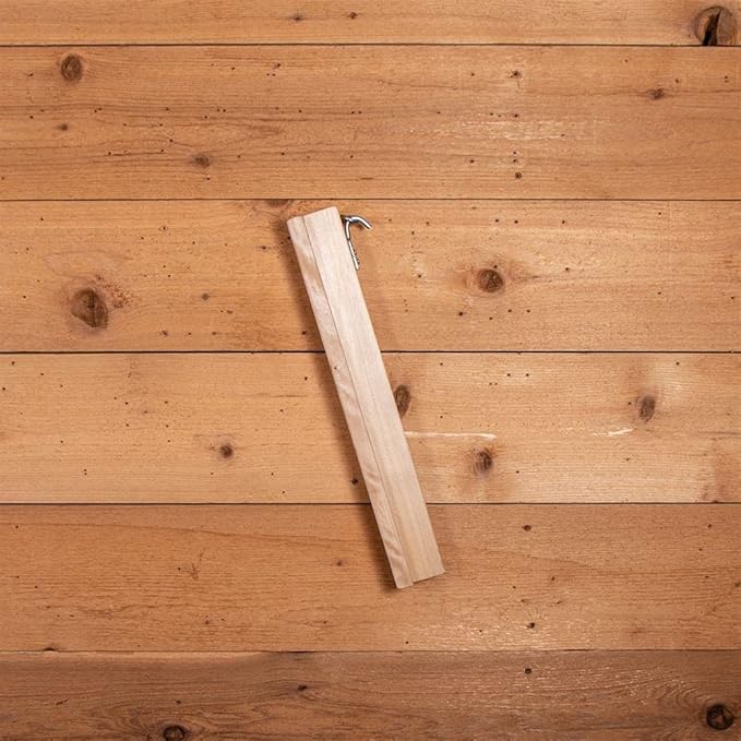 Collapsible Wooden English Saddle Rack | 18" Length | Easy to Mount | Folds Down Not Used | Fits Shorter Skirted Western Horse Saddles | Natural Pine Finish-PawvioPets