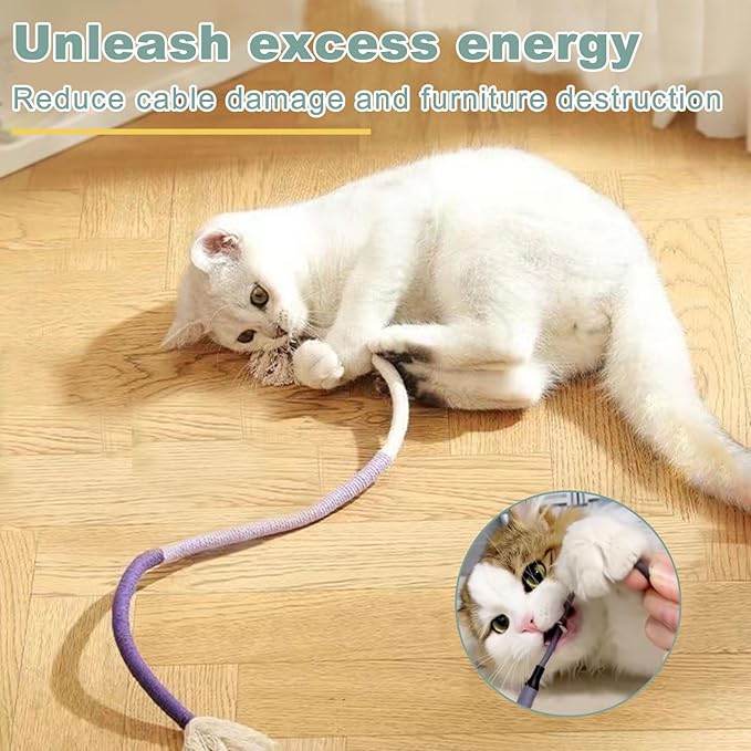 7-in-1 Interactive Cat Toys for Indoor Cats with Washable Adhesive Suction Cup, Hanging Cat Toys, Silvervine Stick and Sisal Chew Rope Catnip Teething Toy for Bored Kitten-PawvioPets