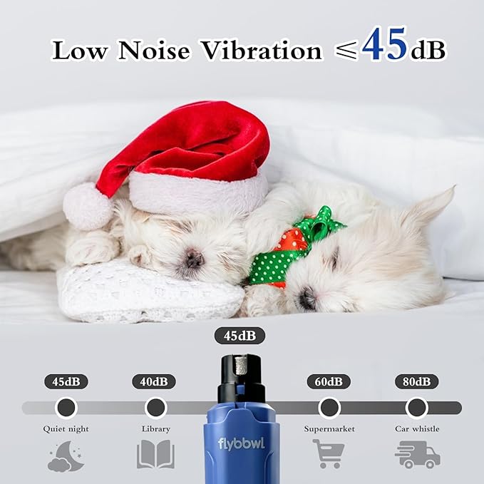 Dog Nail Grinder Quiet: Silent Grind Pro Dog Nail Trimmers - Cat Nail Clippers for Indoor Cats - Dog Nail Trimmers for Large Medium Small Dogs and Cats-PawvioPets