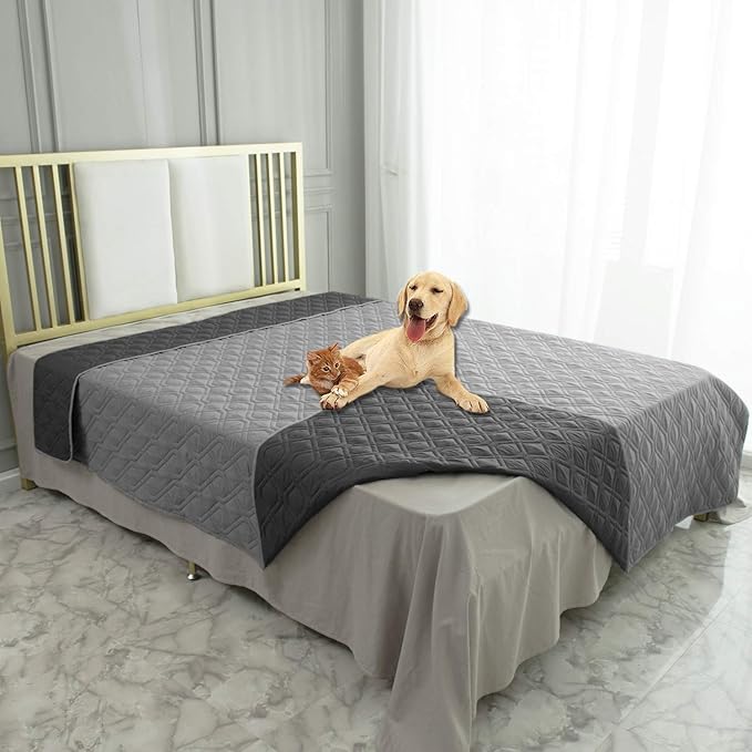 Ameritex Waterproof Dog Bed Cover Pet Blanket for Furniture Bed Couch Sofa Reversible-PawvioPets