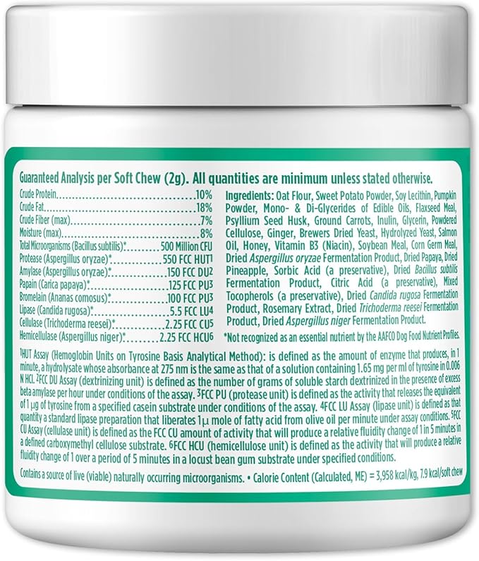 Doggie Dailies Puppy Probiotic, Probiotics for Puppies with Digestive Enzymes, Promotes Digestive Health, Supports Immune System & Overall Development (Pumpkin) 120 Soft Chews-PawvioPets