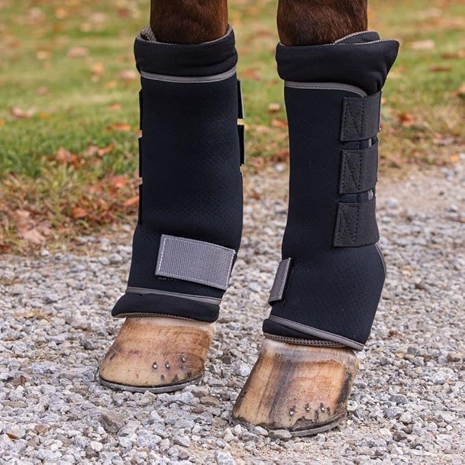 Dura-Tech Stable Quick Wraps for Horses | Ultimate Comfort & Protection for Equine Legs | Enhanced with Far-Infrared Technology | Perfect for Trailering or Stabling | Size Medium-PawvioPets