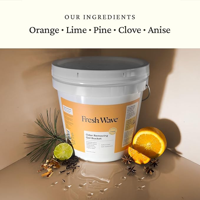 Fresh Wave Odor Removing Gel Bucket, 15.5 lb. (248 oz.) | Orange Scent Refill-PawvioPets