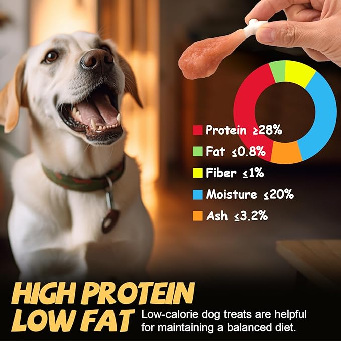 ASMPET Dog Treats Chews Rawhide Free Real Chicken Calcium Bone Snacks, Teeth Clean Breath Fresh Dog Training Treats-PawvioPets