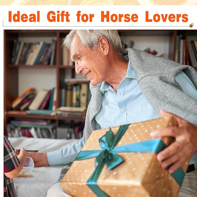 Abbylike 12 Pieces Horse Grooming Kit Racing Festival Tack Room Supplies Horse Brush Sets Equine Care Cleaning Kit Shedding Grooming Massaging Tools(Orange)-PawvioPets