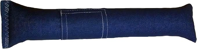 15" Cat Kicker Toy with Refillable Catnip Pocket (Denim) - Filled with Premium Canadian Catnip-PawvioPets