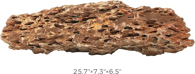 22-24 Inches Natural Dragon Stone 1 PCS Ultra Large Aquarium Rocks for Aquascaping, Aquarium Landscaping, Terrariums, Fish Tank Decoration, Vivariums, Paludarium, Amphibian Enclosures-PawvioPets