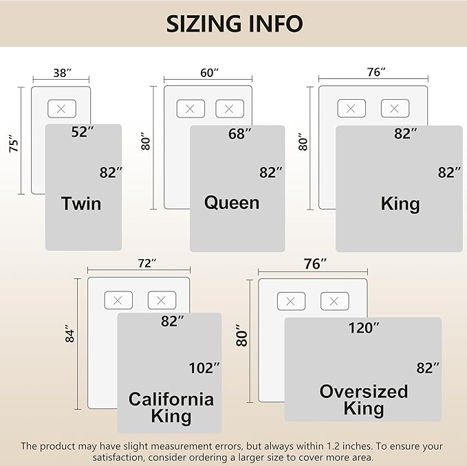 gogobunny 100% Double-Sided Waterproof Dog Bed Cover Pet Blanket Sofa Couch Furniture Protector for Puppy Large Dog Cat, Reversible (82x120 Inch (Pack of 1), Dark Beige/Light Beige)-PawvioPets