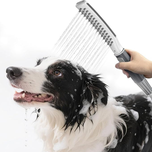 Dog Shower Attachment, Dog Shower Wand for Fast and Easy Washing Dog, Pet Shower Head with 3 Spray Modes, 8-Foot Hose, Indoor Outdoor Bath Your Dog-PawvioPets