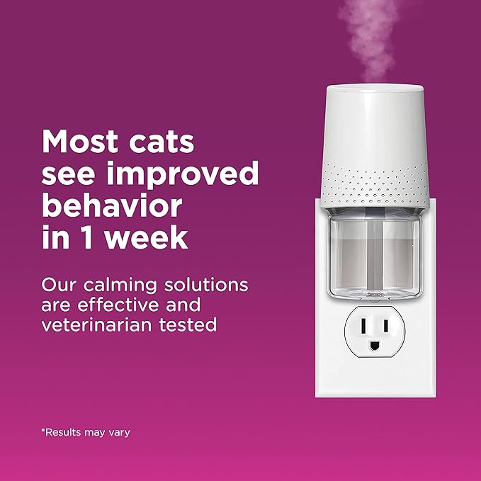 COMFORT ZONE Value Kit: 3 Cat Calming Diffusers & 6 Refills; Cat Pheromones Help Anxiety; Reduce Stress, Urine Marking, Scratching-PawvioPets