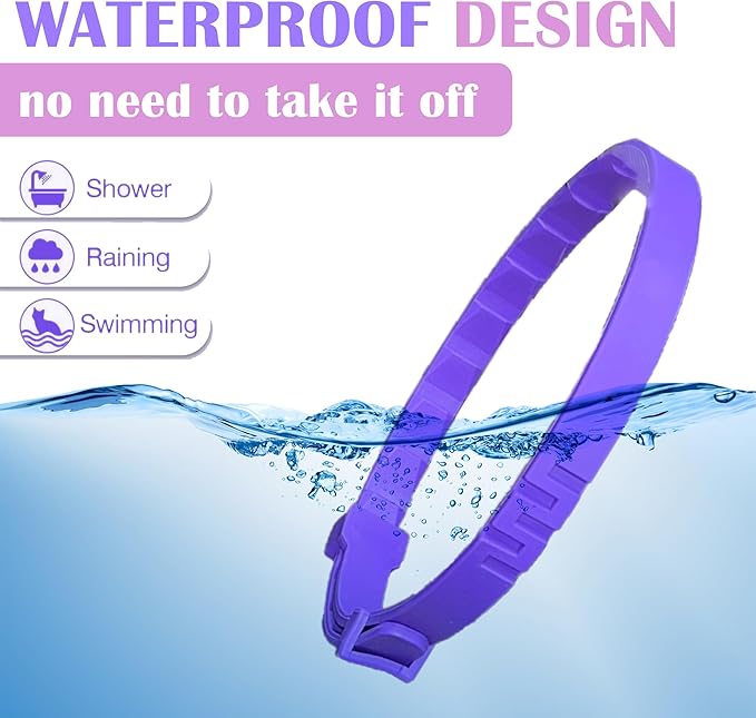 4 Pack Calming Collar for Cats - Long-Lasting Anxiety and Stress Relief, Relaxing Cat Collar,Adjustable Pheromones Collar for Cats，Natural Soothing 60 Days of Continuous Calming Move-PawvioPets