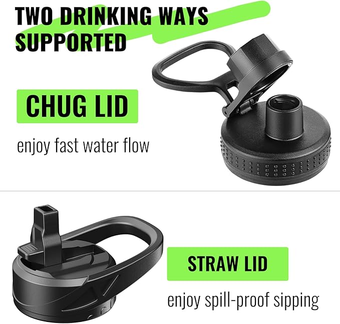 32 oz Glass Water Bottle with Straw and Handle, Sports Motivational Water Flask with Silicone Sleeve, Large Leakproof Water Flask Cup with Time Marker for Travel, Gym, Navy-PawvioPets