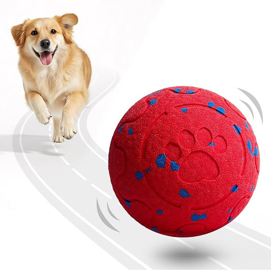 Dog Balls: Interactive Dog Ball Auto Rolling - Interactive Dog Toys for Aggressive Chewers - Bouncy & Throwable, Type-C Rechargeable, Washable, for Small & Medium & Large Dogs – Red-PawvioPets