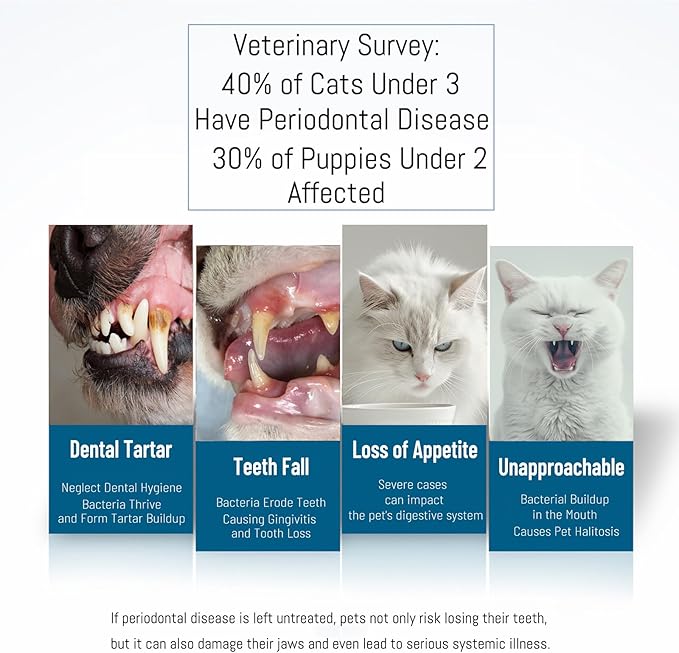 E.M&S.T by Emmeliestella Small Dog & Cat Toothbrush 360 Degree Soft Silicone, Cat Dental Care, Toothbrush Holder, Easy to Handle, Independent Packaging, Extra Suction Cup, Light Blue&Light Pink 3PCS-PawvioPets
