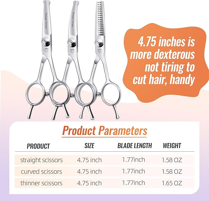 Dog Grooming Scissors: 3 in 1 Pet Shears Set Made Of Advanced Stainless Steel Alloy for Trimming Dogs Cats and Other Pets Face and Paws-PawvioPets
