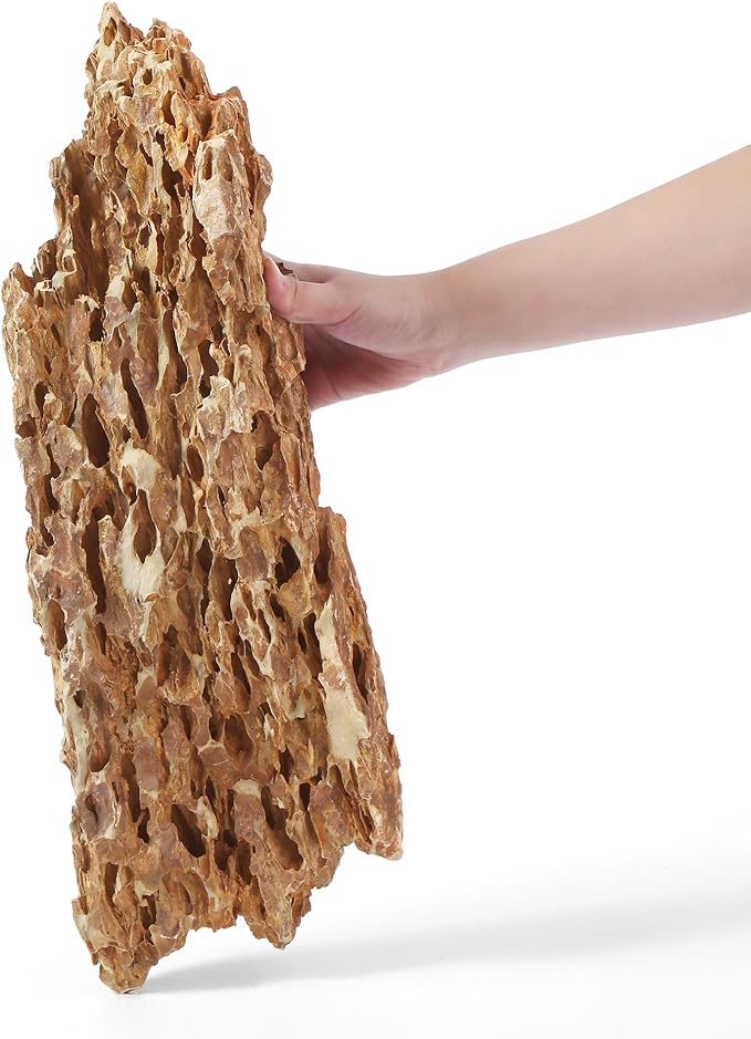 18-20 Inches Natural Dragon Stone 1 PCS Ultra Large Aquarium Rocks for Aquascaping, Aquarium Landscaping, Terrariums, Fish Tank Decoration, Vivariums, Paludarium, Amphibian Enclosures-PawvioPets