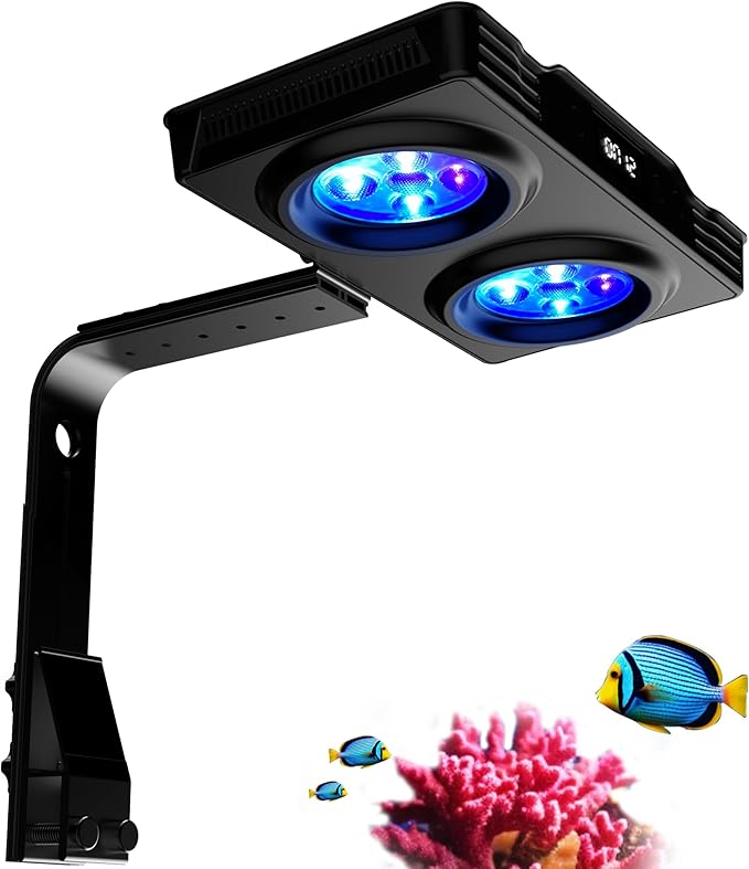 Aquarium Light –A036 Reef Tank Light 36 Watts Saltwater Light with Touch Control, Reef Lights for Coral Reef Nano Fish Tank Marine Tanks with Timer & Screen-PawvioPets