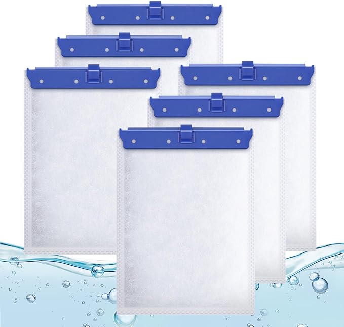Aquarium Filter Cartridge for Whisper Bio Bag Power Filters, 6 Pack Assembled Large Filter Cartridges for Repto Filter-PawvioPets