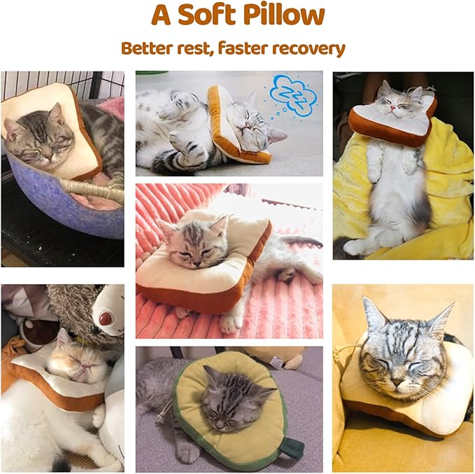 Amakunft Adjustable Cat Cone Collar Soft, Cat Recovery Collar, Cone for Cat After Surgery, Cat Neck Cone, Elizabethan Collar for Cat and Kitten-PawvioPets