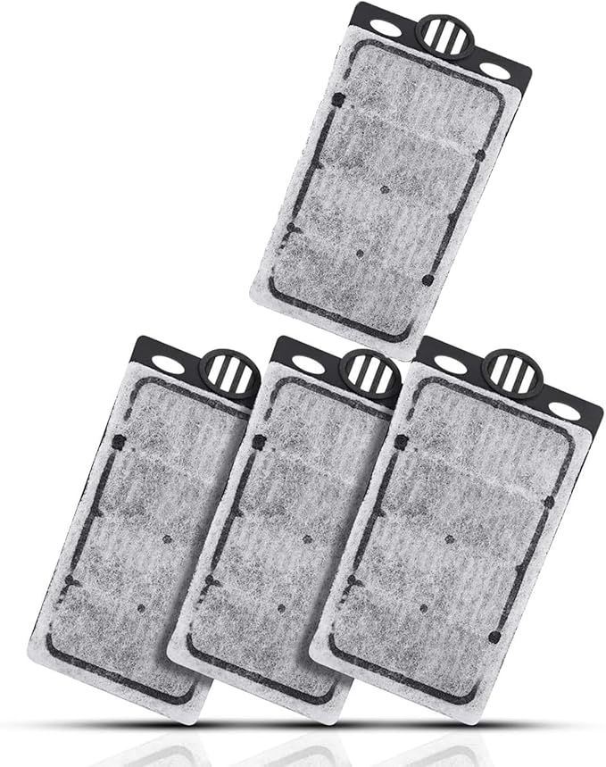 4pcs Aquarium Waterfall Reptiles Turtle Filter Cartridges Replacement Waterfall Filter only Ultra-Activated Carbon with Whisper Technology (4pcs Filter Cartridges)-PawvioPets