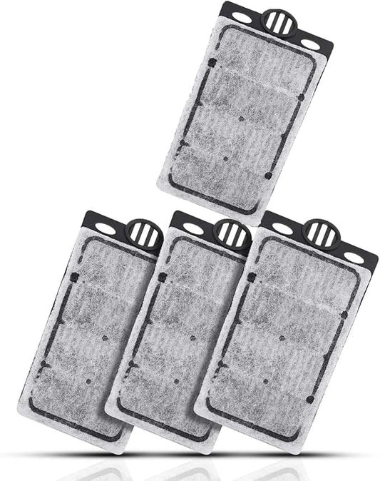 4pcs Aquarium Waterfall Reptiles Turtle Filter Cartridges Replacement Waterfall Filter only Ultra-Activated Carbon with Whisper Technology (4pcs Filter Cartridges)-PawvioPets