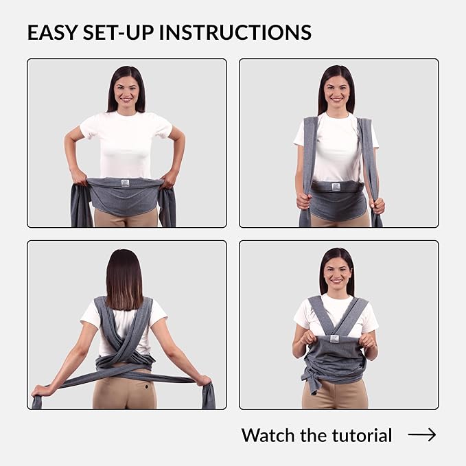 Dog Sling Carrier for Small Dogs - Anti-Anxiety Cat Sling, Puppy Pouch - Pet Sling in Gray Black Blue Green Pink Yellow (Gray, Large)-PawvioPets