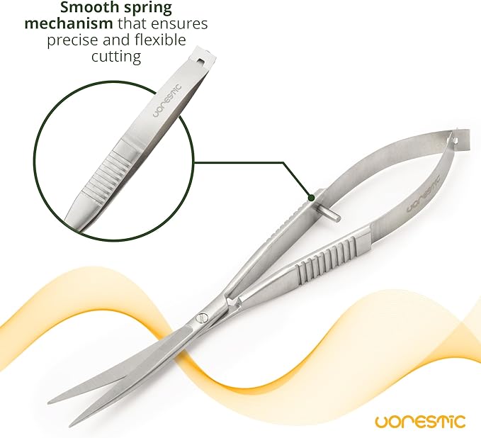 Aquarium Spring Scissors, 6.3 Inch Aquarium Scissors Spring, Aquascaping Spring Scissors, Terrarium and Aquarium Scissors, Aquarium Scissors for Plants-PawvioPets