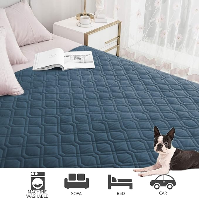 Ameritex Waterproof Blanket Reversible Dog Bed Cover Pet Blanket for Furniture Bed Couch Sofa-PawvioPets