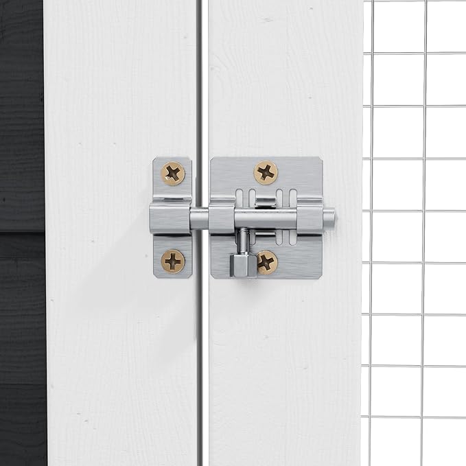 Bunny Cage Premium Rabbit Hutch with Leak-Proof Roof, 2-Story Bunny House for Guinea Pigs & Hamster,Wooden Chicken House with Deep Pull-Out Tray, Waterproof Chicken Coop for Outside (Grey)-PawvioPets