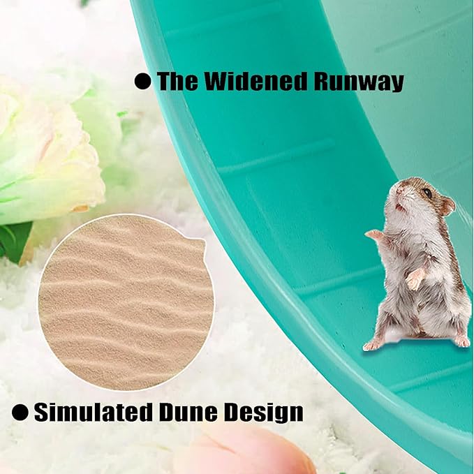 GKYZBB Hamster Wheel, 7 inch Silent Hamster Exercise Running Wheel with Stand,Pet Small Animals Exercise Running Toys,Adjustable Quiet Spinner for Guinea Pigs, Sugar Gliders, Gerbils-PawvioPets