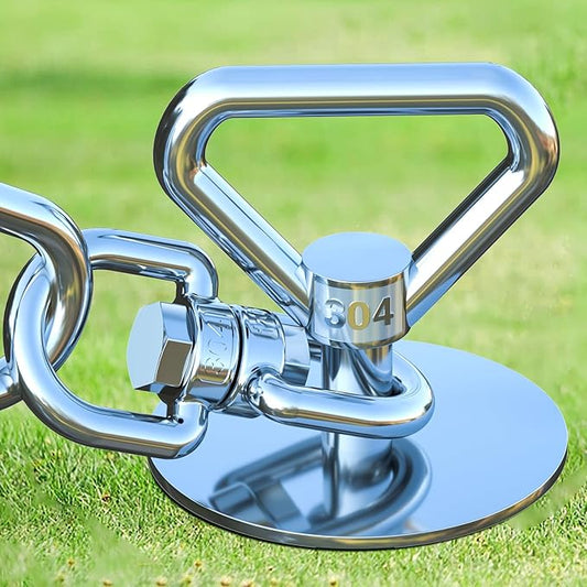 Dog Tie Out Stake (2-Pack),360°Swivel Run Stake,for Yard,Use Any Dog Tie Out Cable or Yard Leash-PawvioPets