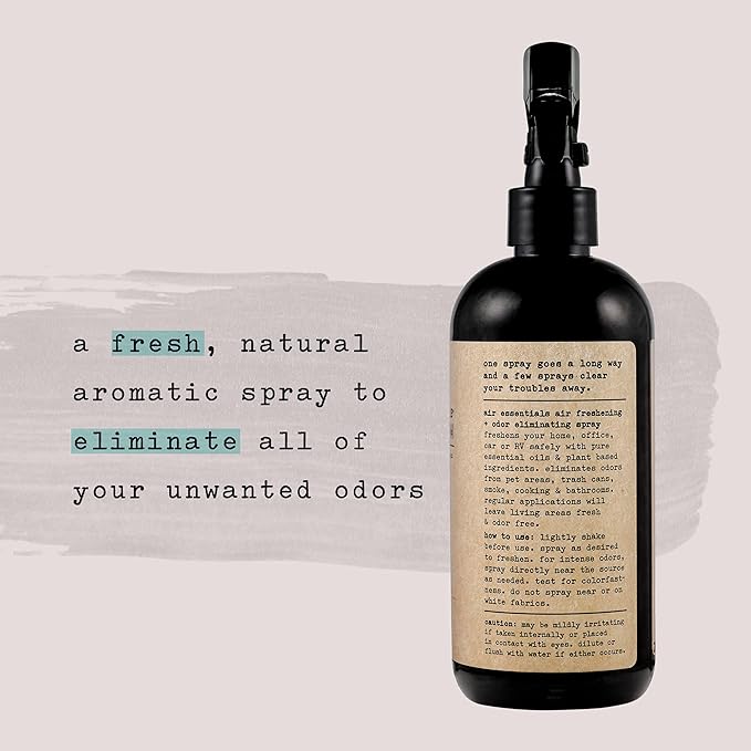 Air Essentials Air Freshener & Odor Eliminator Spray - 12 oz, Pack of 2 - Made with Pure Essential Oils - Lavender Blossom Scent-PawvioPets