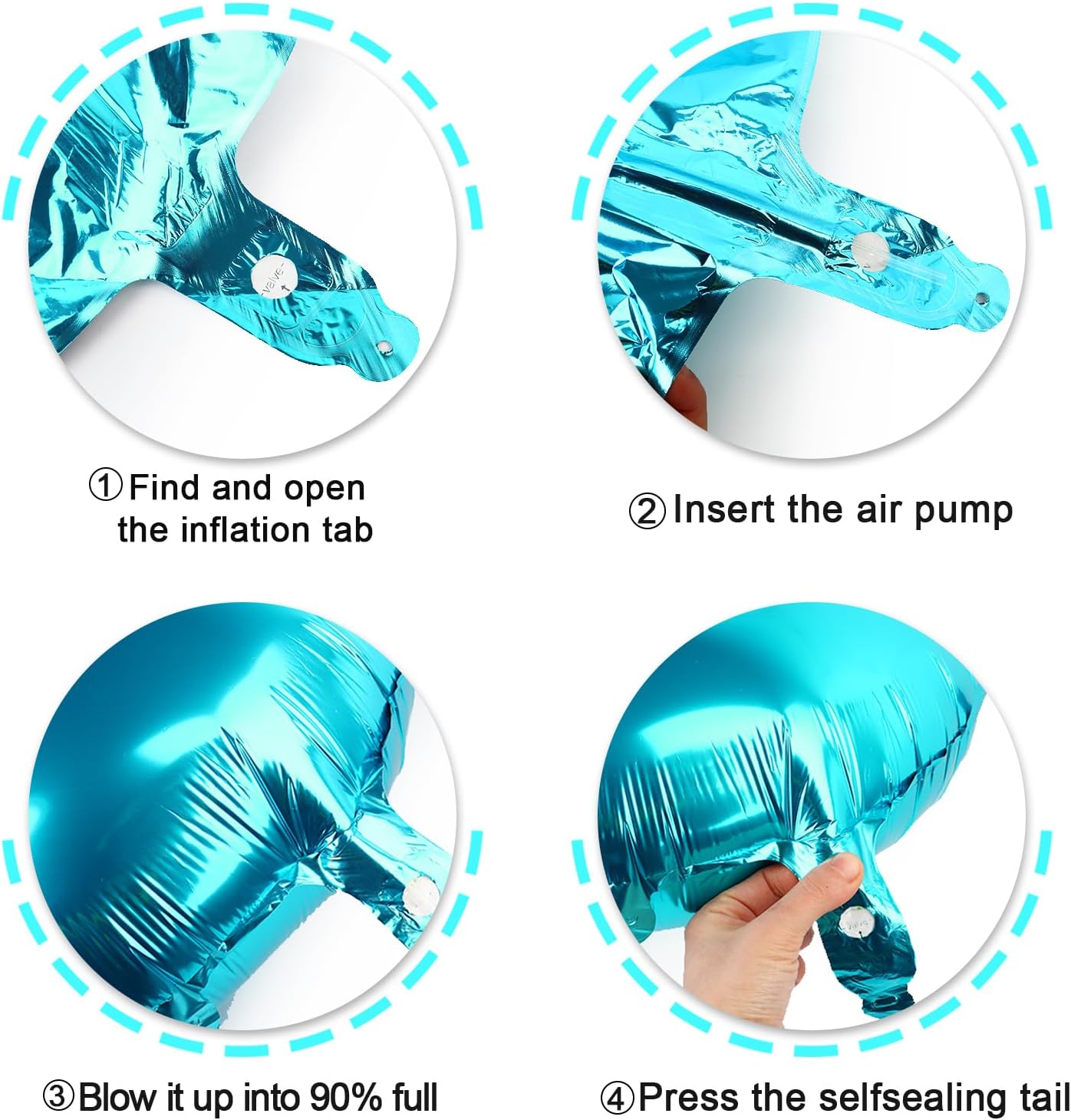 Blue Helium Number Balloon 40 Inch, Giant Foil Blue Number 0 Birthday Balloons, Large Numbers 10 20 30 40 50 60 70 80 90 100 2026, Party Celebration Supplies Decorations