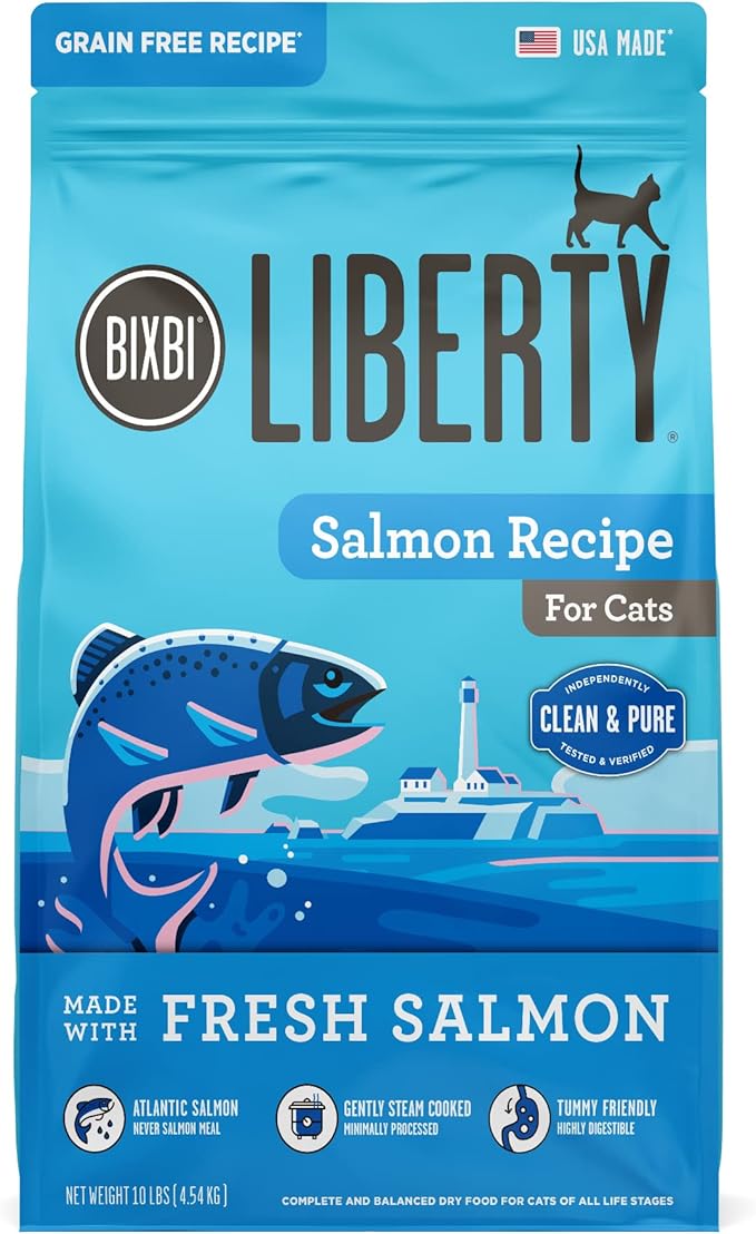 BIXBI Liberty Dry Food Salmon Recipe for Cats, 3lb-PawvioPets
