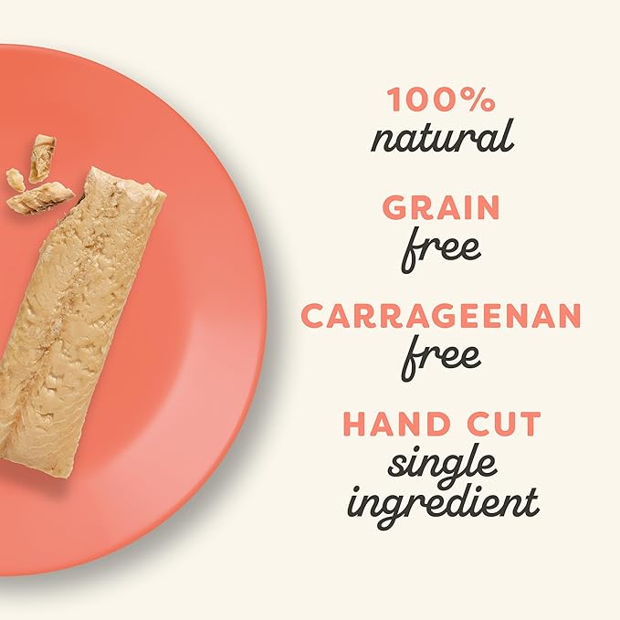 Applaws Natural Cat Treats, Grain-Free, High-Protein Whole Salmon Loins, Single-Ingredient Healthy Snack for Cats (6 x 1.06oz Loins)-PawvioPets