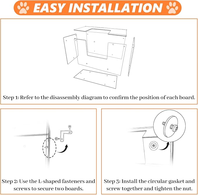 Acrylic Rabbit Hay Feeder with Lid, Transparent Hanging Food Dispenser Hay Feeder for Bunny Rabbits Guinea Pig Cage Chinchillas Hamsters Small Pets and Animals（Small-PawvioPets