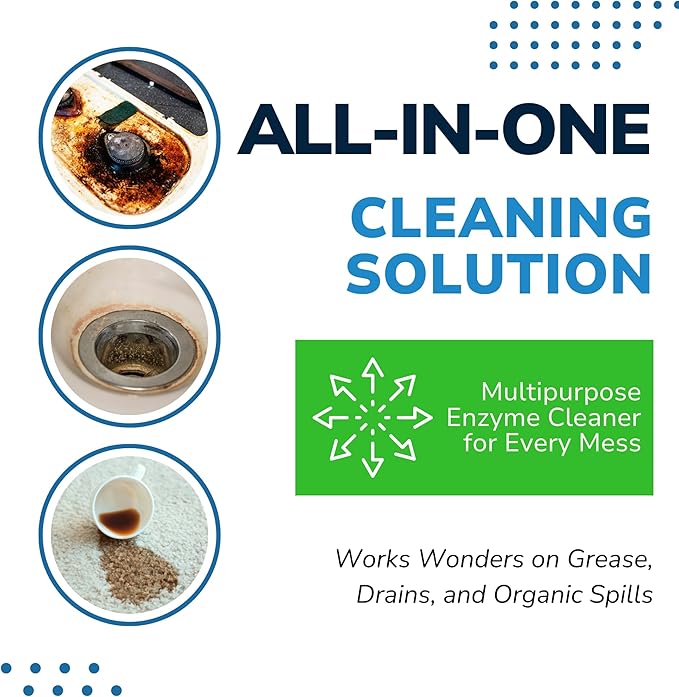 BIRD BARRIER Product Image Dissolve-It Enzyme Cleaner Concentrate |1 Quart Ready to use | Bird Dropping Remover, Pet Urine & Odor Eliminator for Carpets, Hardwood Floors, Drains & Grease Traps-PawvioPets