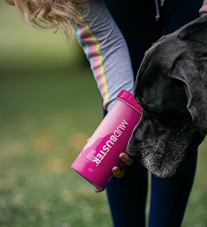 Dexas MudBuster Portable Large Dog Paw Cleaner, Fuchsia - Premium Pet Supplies and Accessories-PawvioPets