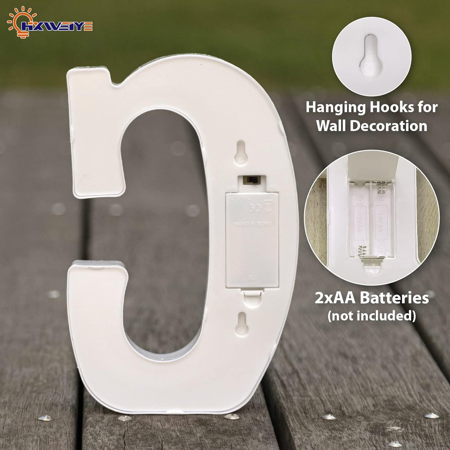 HXWEIYE LED Marquee Letters Lights Sign - 26 Alphabet & Number 0-9 Warm White Led Letters for Bar Party Birthday Home Wedding Decor